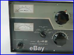 Drake L4B Vintage 3-500Z Tube Ham Radio Amplifier with Manual (works well) SN 6115