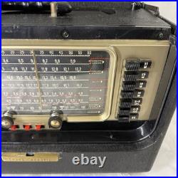 E1 Vintage Zenith R600 Trans-Oceanic Wave Magnet Tube Radio Untested No Pwr Cord