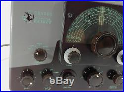 EF Johnson Viking Ranger Vintage Ham Radio Tube Transmitter with Manual (untested)