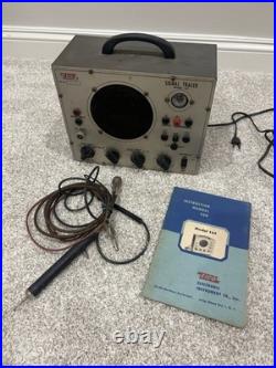 EICO 147 Signal Tracer Vintage 4 Tube Radio TV Electronic Tester with Probe Manual