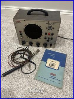 EICO 147 Signal Tracer Vintage 4 Tube Radio TV Electronic Tester with Probe Manual
