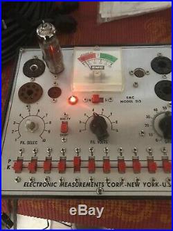 ELECTRONIC MEASUREMENTS CORP EMC Model # 213 Vacuum Tube Tester radio tv vintage