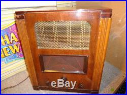 Estate Vintage Very Large Rare G. Marconi Tube Radio England
