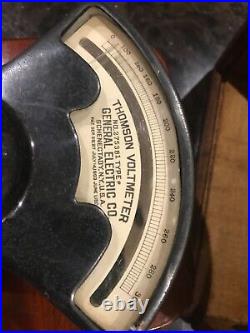 Early1900's (1922) Antique Vintage Thomson Voltmeter General Electric Co Type P