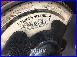 Early 1900's Antique Vintage Thomson Voltmeter General Electric Co Type P