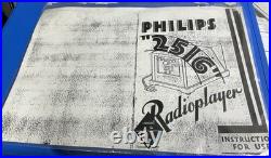 Early Holland Radio Philips 2516 Tube Era 1929 Original Condition Rare Early Holland Radio Philips 2516 Tube Era 1929 Original Condition Rare