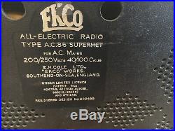 Ecko AC 86 Vintage Valve Tube Radio