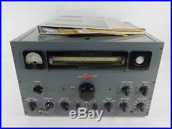 Eldico SSB-100F Vintage Tube Ham Radio Transmitter with Manuals (untested)