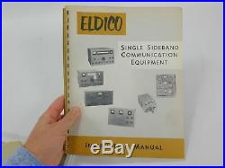 Eldico SSB-100F Vintage Tube Ham Radio Transmitter with Manuals (untested)