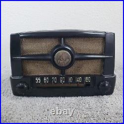 Emerson 587 Tube Radio AM Mini Bakelite Vintage Mid Century MCM Tested Working