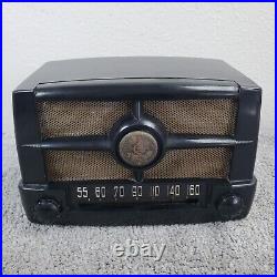 Emerson 587 Tube Radio AM Mini Bakelite Vintage Mid Century MCM Tested Working