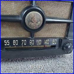 Emerson 587 Tube Radio AM Mini Bakelite Vintage Mid Century MCM Tested Working