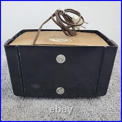 Emerson 587 Tube Radio AM Mini Bakelite Vintage Mid Century MCM Tested Working