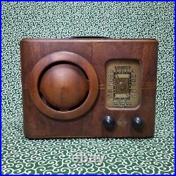 Emerson DB315 Vintage Wood Tube Radio Still Working