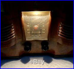 Emerson EC-376 Twin Speaker with Ingraham Cabinet (1940) vintage vacuum tube radio