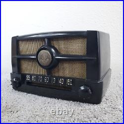 Emerson Model 587 Tube Radio AM Mini Bakelite Vintage 1950's MCM Working
