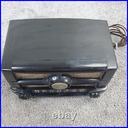 Emerson Model 587 Tube Radio AM Mini Bakelite Vintage 1950's MCM Working