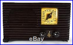 Emerson & Phonograph Midget Antique Brown Bakelite Tube Vintage Radio Receiver