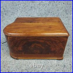 Emerson Tube Radio AX-238 Jewel Box Vintage Ingraham Cabinet Wood NOT Working