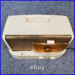 Emerson Tube Radio Model 511 Moderne AM White Plaskon Vintage 1940s Tested Works