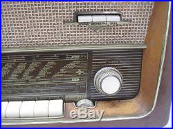 Emud Rekord Senior 60 Vintage Wood Multiband Tube Radio Western Germany 1959 VGC