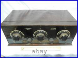 Excellent 1920s MORRADYNE FIVE- 5 Tube, 3 Dial Radio- RADIOORPHANAGE
