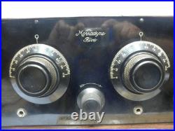 Excellent 1920s MORRADYNE FIVE- 5 Tube, 3 Dial Radio- RADIOORPHANAGE
