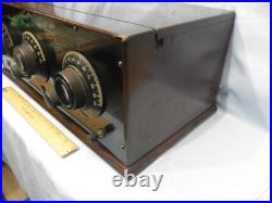 Excellent 1920s MORRADYNE FIVE- 5 Tube, 3 Dial Radio- RADIOORPHANAGE