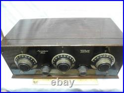 Excellent 1920s MORRADYNE FIVE- 5 Tube, 3 Dial Radio- RADIOORPHANAGE