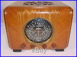 Exceptional Vintage'37 Zenith 6-S-222 6S222 Original Unrestored Cube Tube Radio