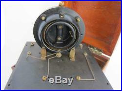 FINE VINTAGE CRYSTAL SET RADIO G. P. O. Reg MARCONI ERA 1920s wireless tube valve