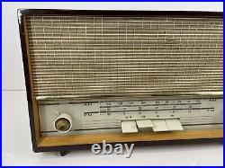 FOR PARTS Vintage Grundig Wood Tube Radio model 101-U AM/FM