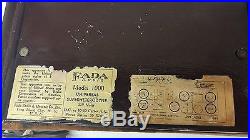 Fada Tube Radio Bullet Art Deco Catalin Bakelite Model 1000 Brown Maroon Vintage