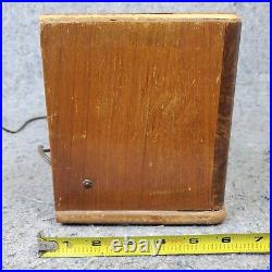 Fada Tube Radio Model 1001 Vintage AM Tabletop Swirly Wood RARE Tested Works