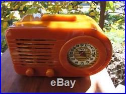 Fada catalin bullet vintage tube radio