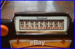 Fantastic Sentinel Bakelite 284-NR Catalin Tube Radio Vintage Deco
