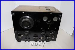 Federal Type 57 Radio (1922) VG Brass/Copper Case 4x UX201A Tubes Included Federal Type 57 Radio (1922) VG Brass/Copper Case 4x UX201A Tubes Included