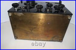 Federal Type 57 Radio (1922) VG Brass/Copper Case 4x UX201A Tubes Included Federal Type 57 Radio (1922) VG Brass/Copper Case 4x UX201A Tubes Included