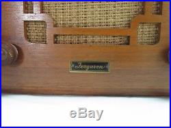 Ferguson Vintage Wood Radio Table Top Mantel AM SW Short Wave