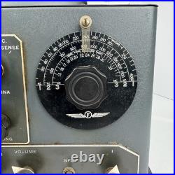 Fisher Research Labs RF45 Direction Finder Receiver Vintage Tube Radio Untested