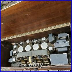 For Repair 1930's Vintage Tube Radio Philco Wood Cabinet Tabletop Craftsmanship