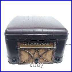For Repair Admiral Vintage Tube Radio Bakelite Record Player Phonograph Art Deco