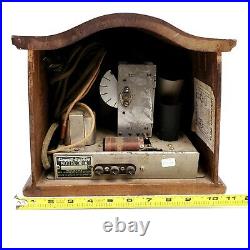 For Repair Rare Vintage 1931 Stewart Warner R301-A Shortwave Converter Wood AM