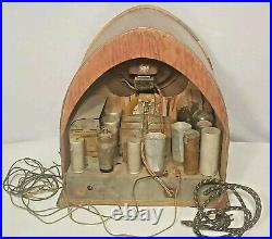 For Repair? Turns ON Philco 90 Cathedral Vintage Tube Radio 1930'S