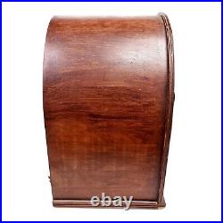 For Repair Vintage 1930's Philco Cathedral Tube Radio Solid Wood Large Tabletop