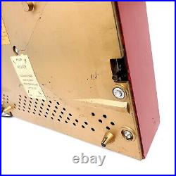 For Repair Vintage Philco Transitone Tube Radio Red 53-566 AM Tabletop MCM