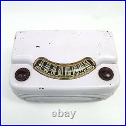 For Repair Vintage Philco Tube Radio Hippo 48-460 Ivory Bakelite Table AM 1948