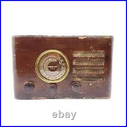 For Repair Vintage Tube Radio Crosley Fiver 517 Deluxe Compact AM 1937 Wood
