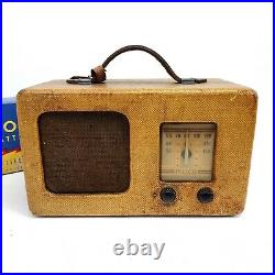 For Repair Vintage Tube Radio Portable Philco 40-81 1940's Battery Operated