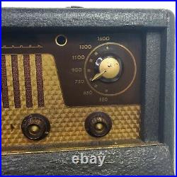For Repair Vintage Tube Radio Stewart Warner Portable A61P3 1940's Brown AM USA